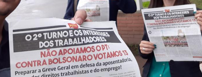 TRE apreende ilegalmente material do PSTU em João Pessoa (PB)