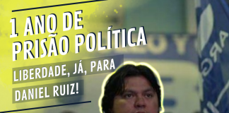 URGENTE: Daniel Ruiz, preso político na Argentina, anuncia greve de fome