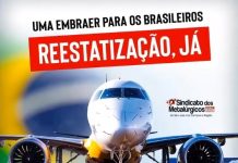 Ato defende reestatização da Embraer para garantir empregos e soberania nacional