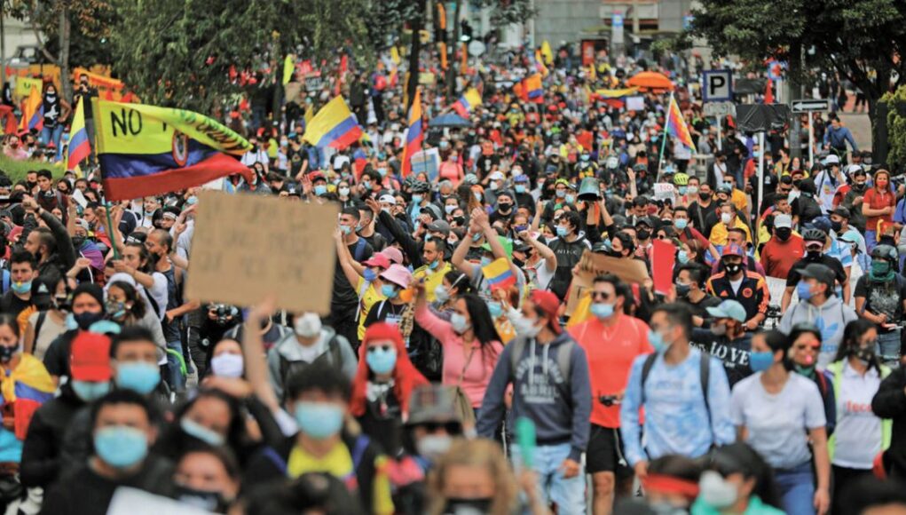 COLÔMBIA | Manifestação Bogotá 5 de maio