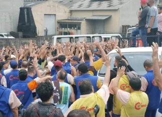 Todo apoio à greve da Cinpal em Taboão da Serra